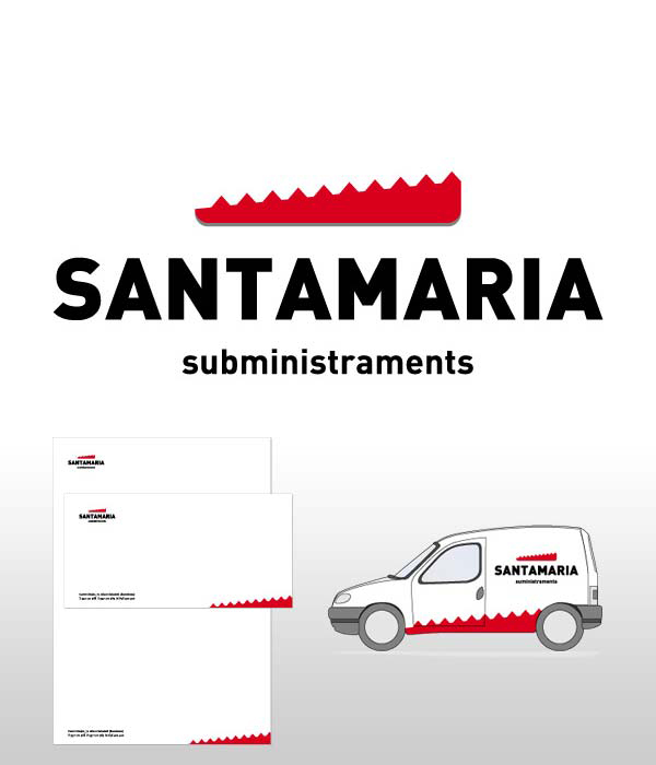 Santamaria subministraments. Disseny Gràfic. oZ, estudi