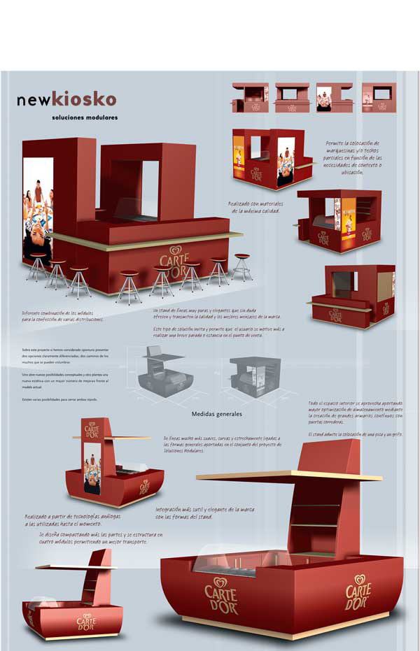Nou Quiosc Carte d'Or. Disseny Industrial. oZ, estudi