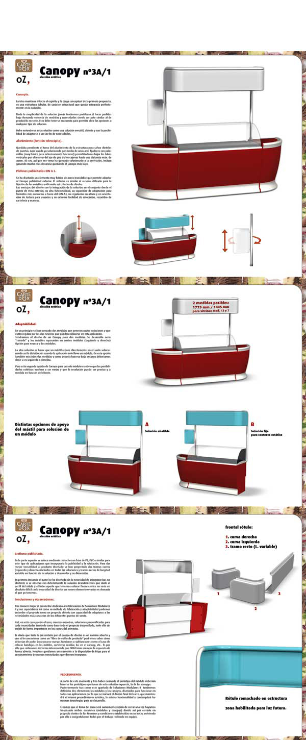 Canopys de Carte d'Or. Disseny Industrial. oZ, estudi