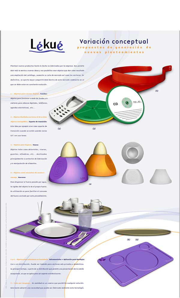 Lékué innovació en silicona. Disseny Industrial. oZ, estudi