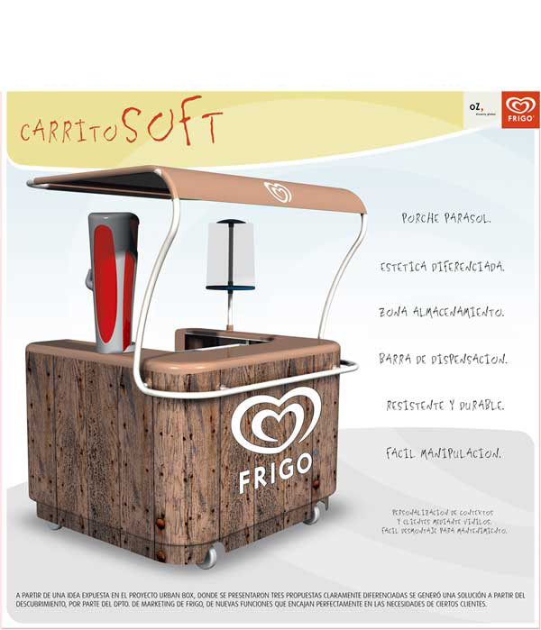 Carro Soft de frigo. Diseño Industrial