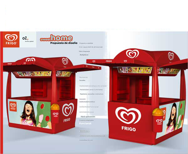 Sweet Home. Kiosco Frigo. Diseño Industrial