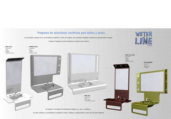 Corian Lavabo WaterLine. Diseño Industrial